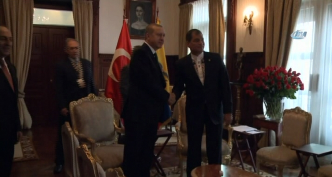 Erdoğan, Ekvador Devlet Başkanı ile görüştü