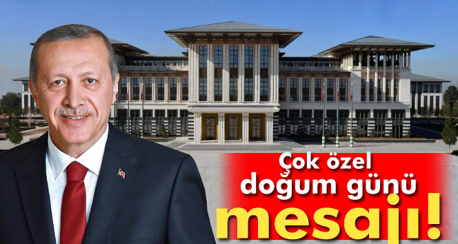 Erdoğan için 'çok özel doğum günü' tweeti