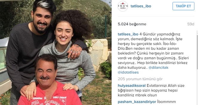 Tatlıses, Dilan Çıtak'la fotoğrafını paylaştı