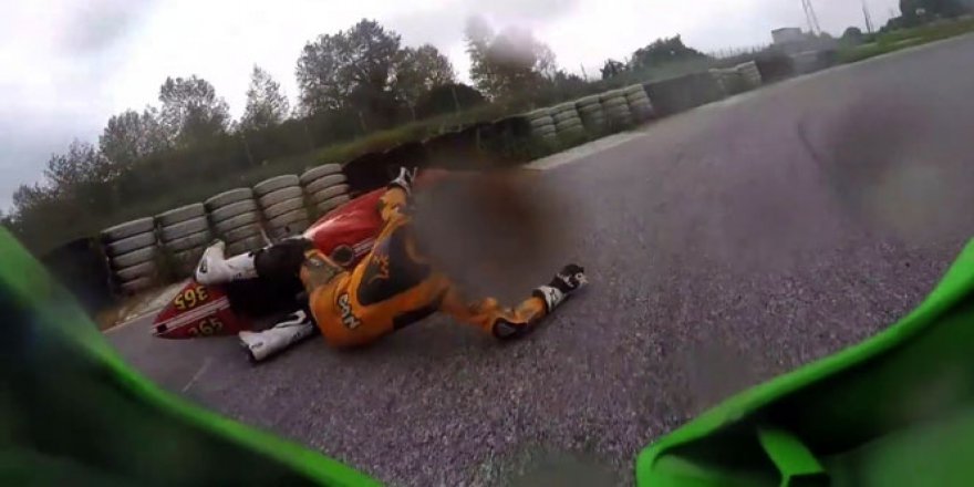 Dünya Motorsiklet Şampiyonu Kenan Sofuoğlu böyle kaza yaptı!