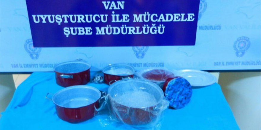 Van’da akıl almaz uyuşturucu operasyonu