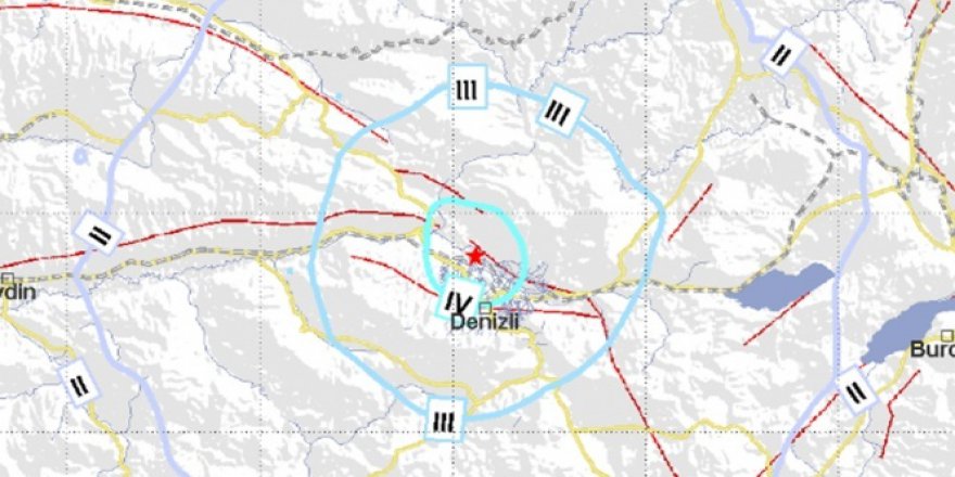 Denizli’de 4.2 şiddetinde deprem