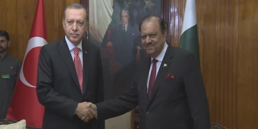 Erdoğan Pakistanlı mevkidaşı Hüseyin ile görüştü
