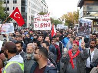 Almanya’da Arakan’daki Müslümanlara Yapılan Saldırılar Protesto Edildi