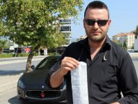 Ufuk Karavar Eline ceza tutanağını alınca şok oldu.