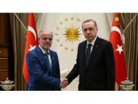 Cumhurbaşkanı Erdoğan, Makedonya Meclis Başkanı Caferi'yi Kabul Etti